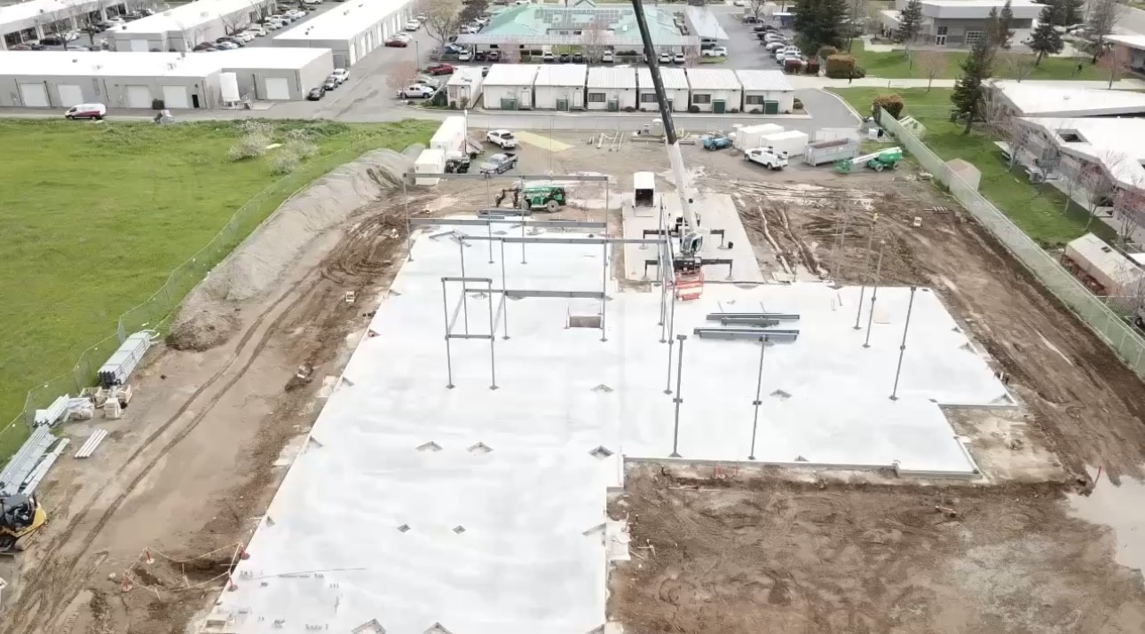 Steel erection project
